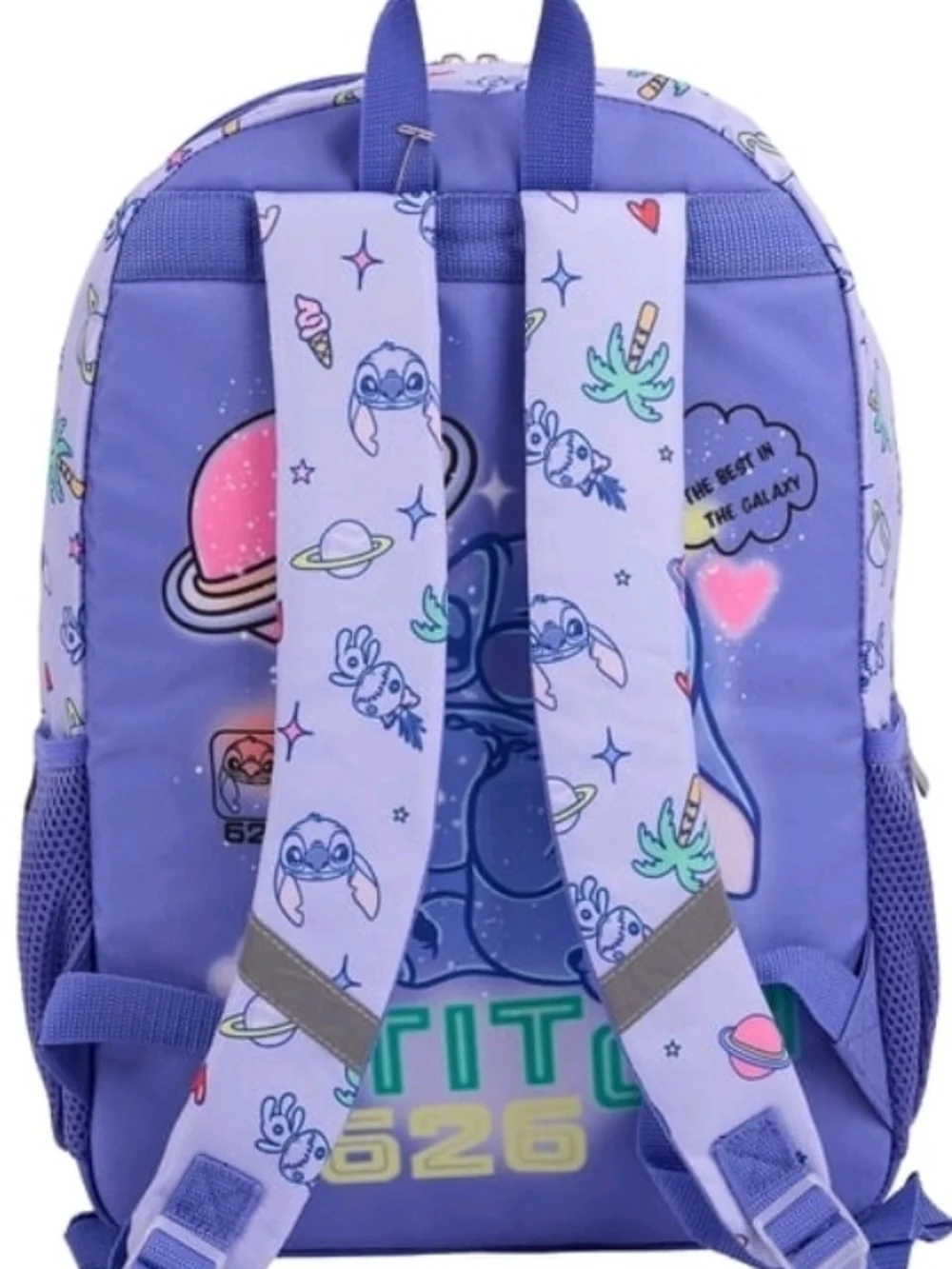 Disney Stich Backpack with Pink & Green Accents